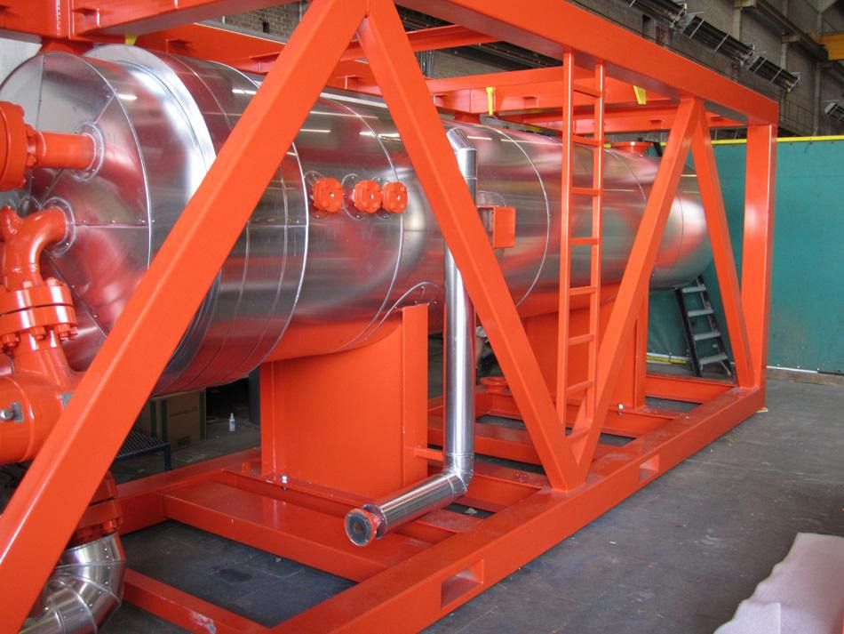 Heatexchanger isoleren en afwerken aluminium