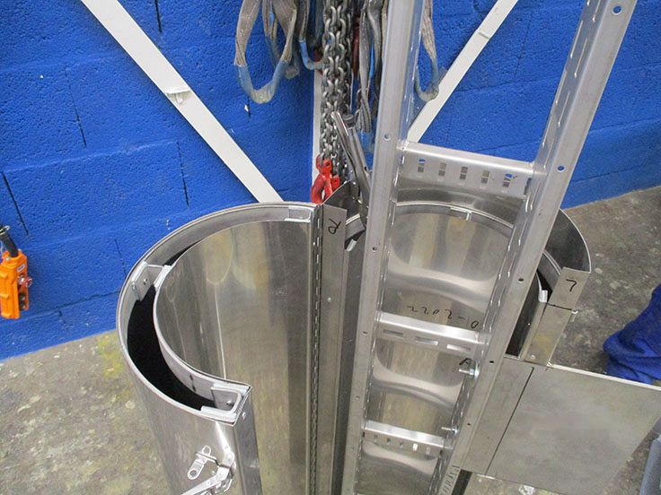 Cable ladder casing Working at height