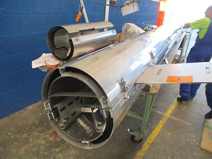 Cable ladder casing Working at height