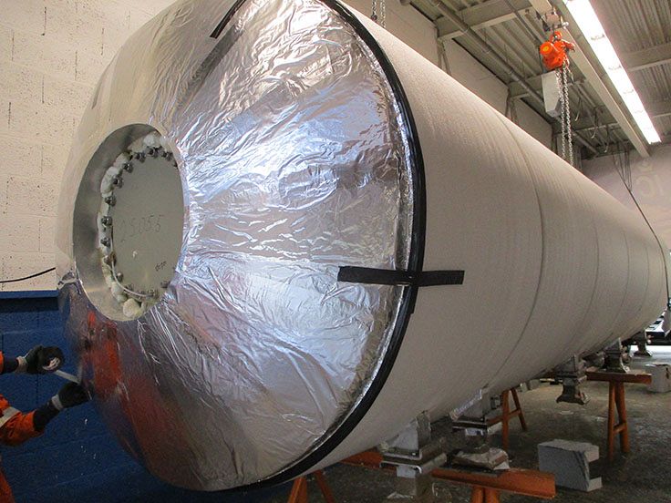 23 m3 CO2 transport tanks