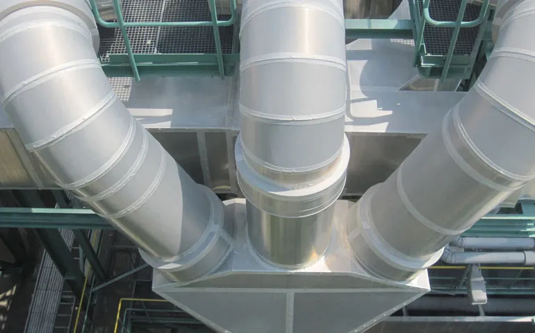 Thermische isolatie voor industrieel afgassysteem of uitlaat